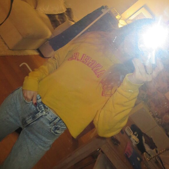Mustard Cropped Los Angeles Crew Neck Day Brand - Picture 7 of 9